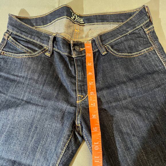 Old Navy The Diva Jeans Womens Size 8 Regular Blue Dark Wash Boot Cut Low Rise - Picture 8 of 16